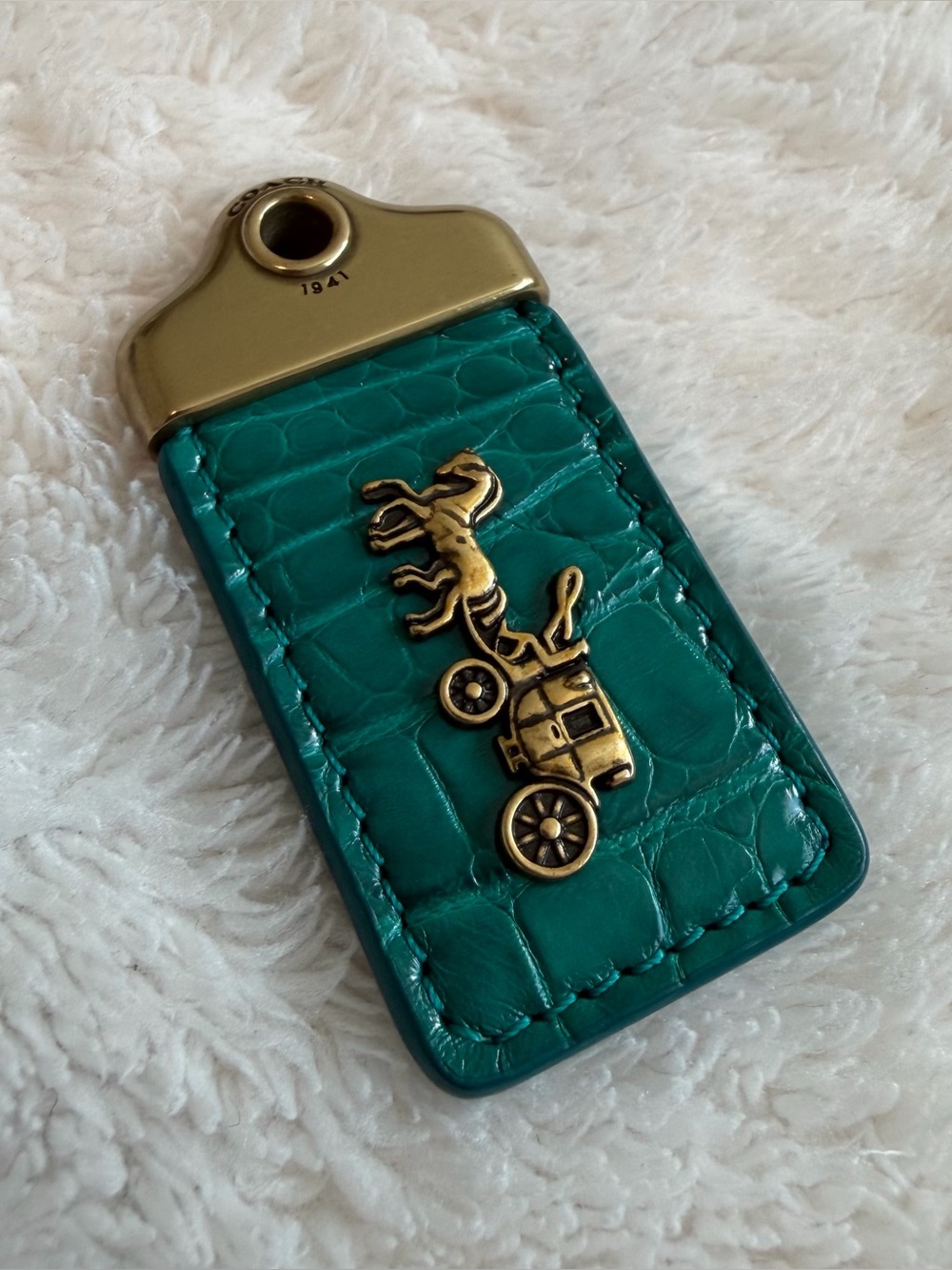 Coach 1941 Hang Tag Alligator